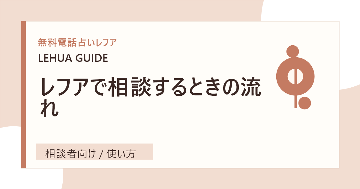 レフアで相談するときの流れのアイキャッチ